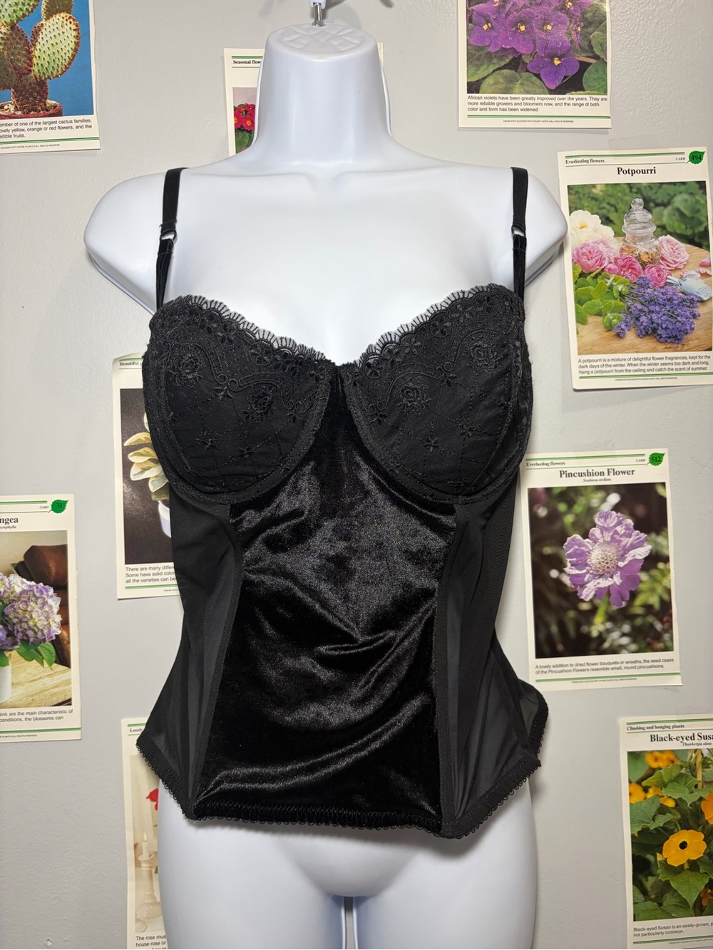 smart & sexy Black Lace Underwire Bustier